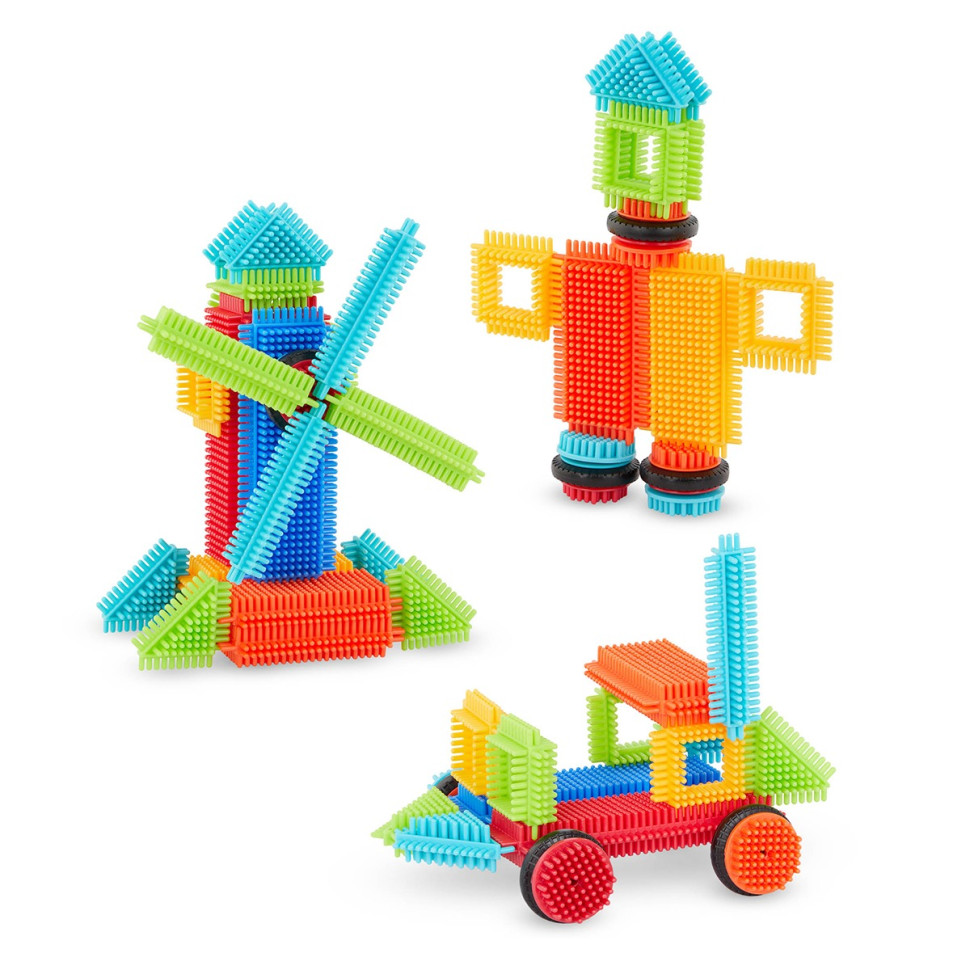 Конструктор серії Bristle Blocks - БУДІВЕЛЬНИК Battat Lite BT3099Z 36 деталей