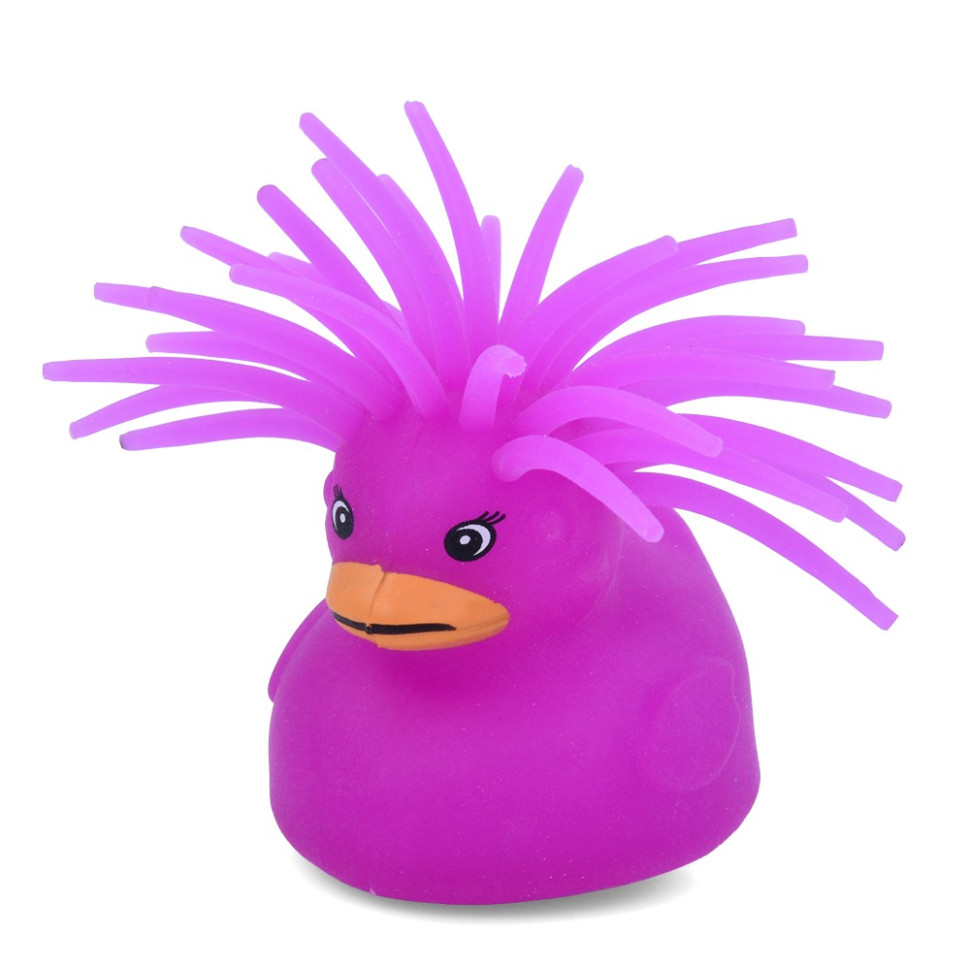 Дитяча іграшка Антистрес Качка Bambi MS 3719(Violet) світлові ефекти