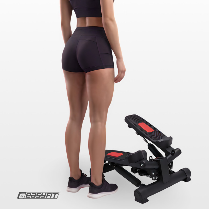 Степпер поворотний Pace-B EasyFit EF-0561-BK, з еспандерами, до 100 кг