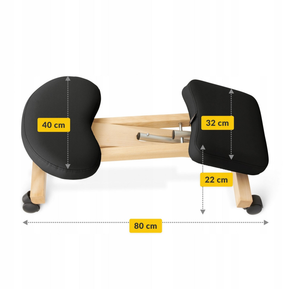 Колінний стілець ортопедичний Pure 4FIZJO P-5905973402798 регульований, на коліщатках