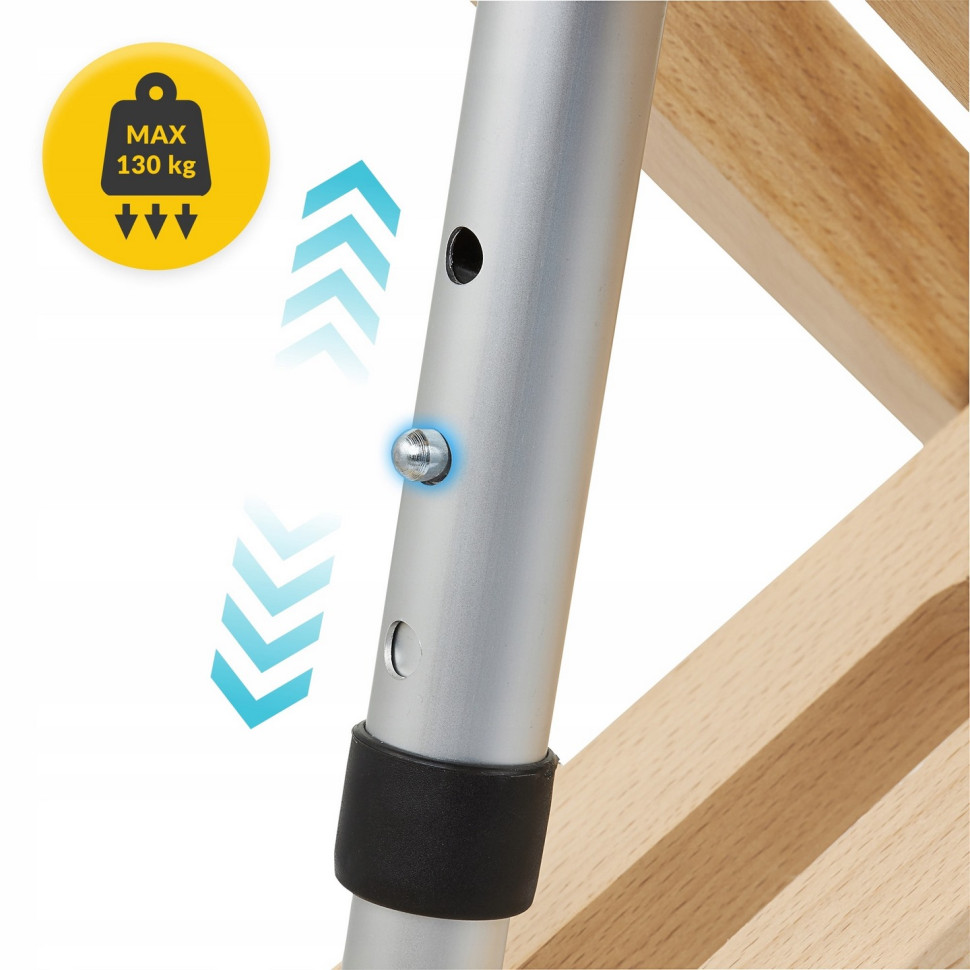 Колінний стілець ортопедичний Pure 4FIZJO P-5905973402798 регульований, на коліщатках