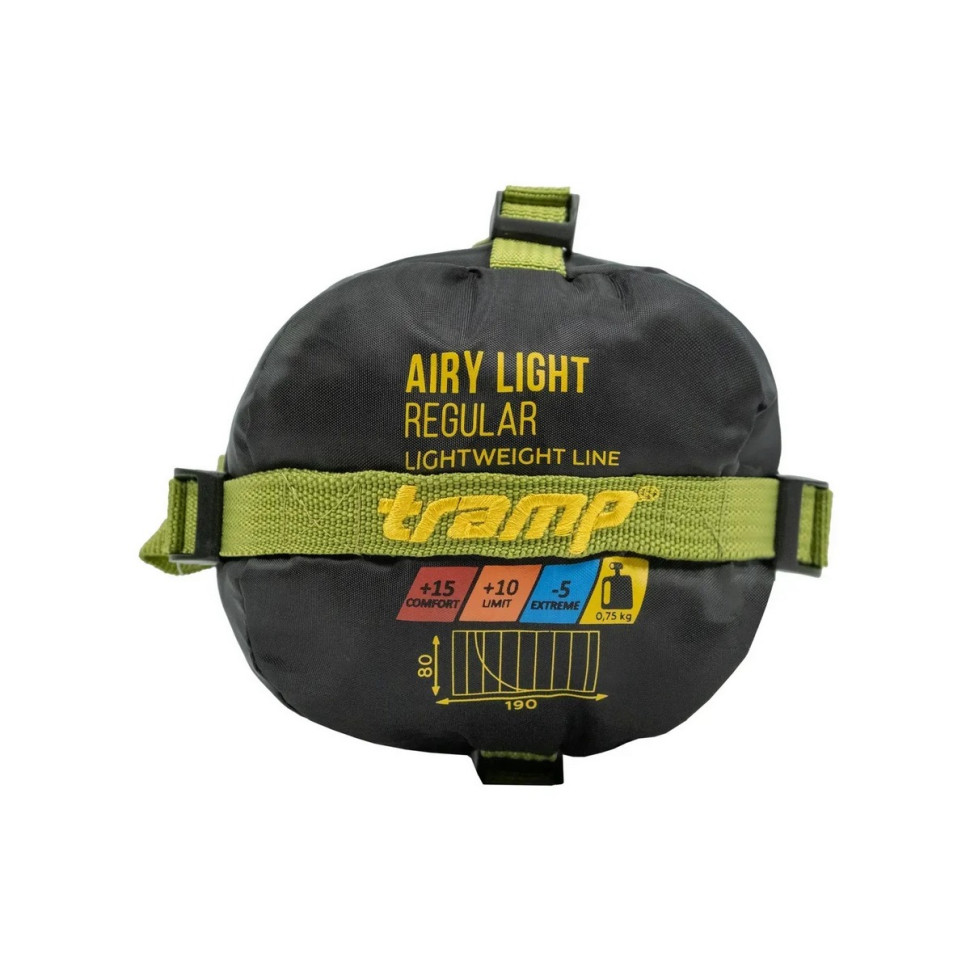 Спальний мішок Airy Light 190/80 UTRS-056 Tramp UTRS-056-olive-R
