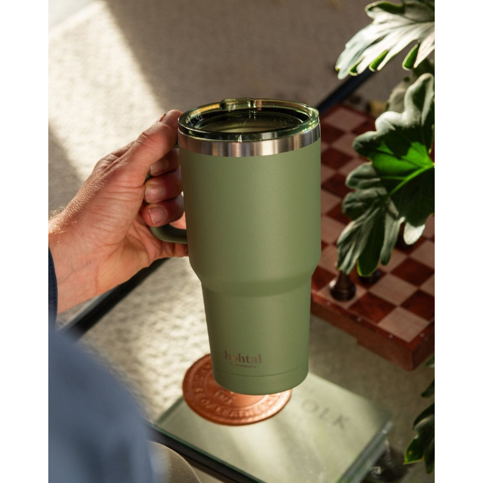 Термостакан (изолированная чашка) Bohtal Tumbler SmartShake 11281901 Green 900 мл