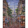 Картина за номерами. Міський пейзаж "Вулицями вечірнього Парижа" 40*50см * KHO3516 