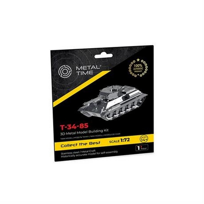 Збірна колекційна модель Танк T-34/85 Metal Time MT071