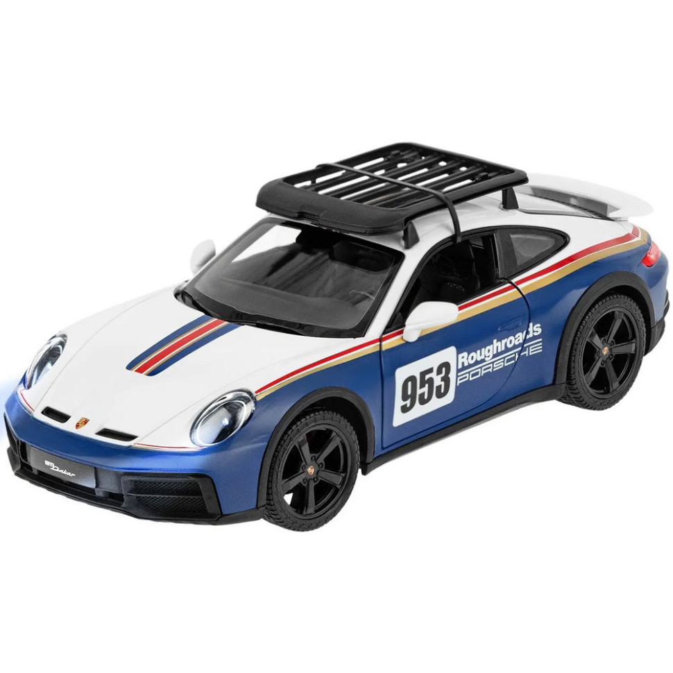 Машинка на радиоуправлении Porsche 911 Dakar Performance Rastar 10137 blue, масштаб 1:14 