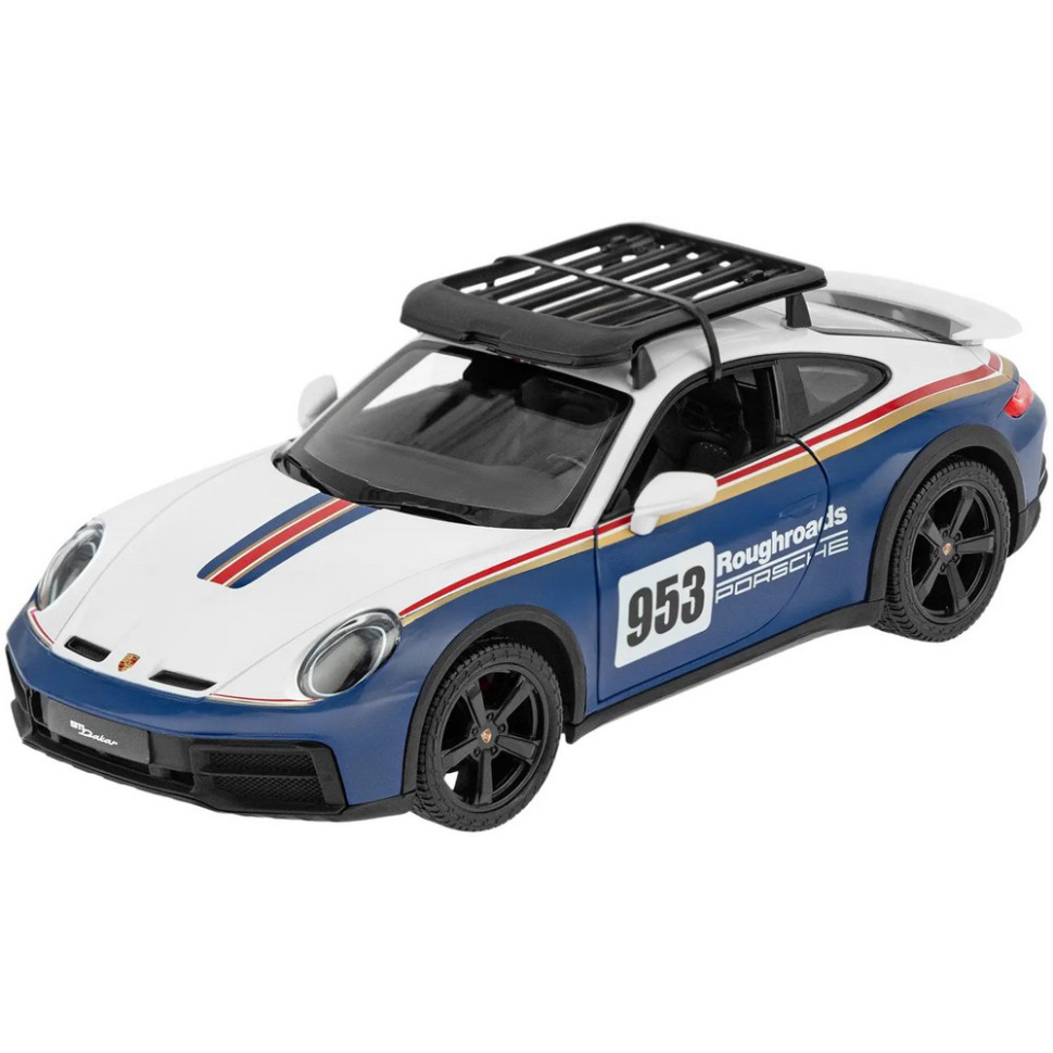 Машинка на радиоуправлении Porsche 911 Dakar Performance Rastar 10137 blue, масштаб 1:14 