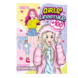 Детская раскраска "Girls