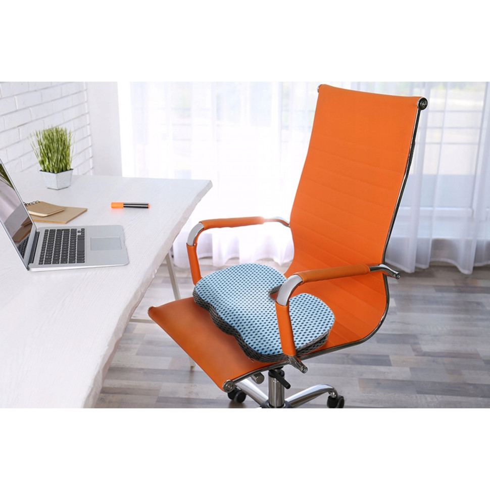 Ортопедическая подушка 4FIZJO 4FJ0531 для сидения Sky Blue 35x45x7 см