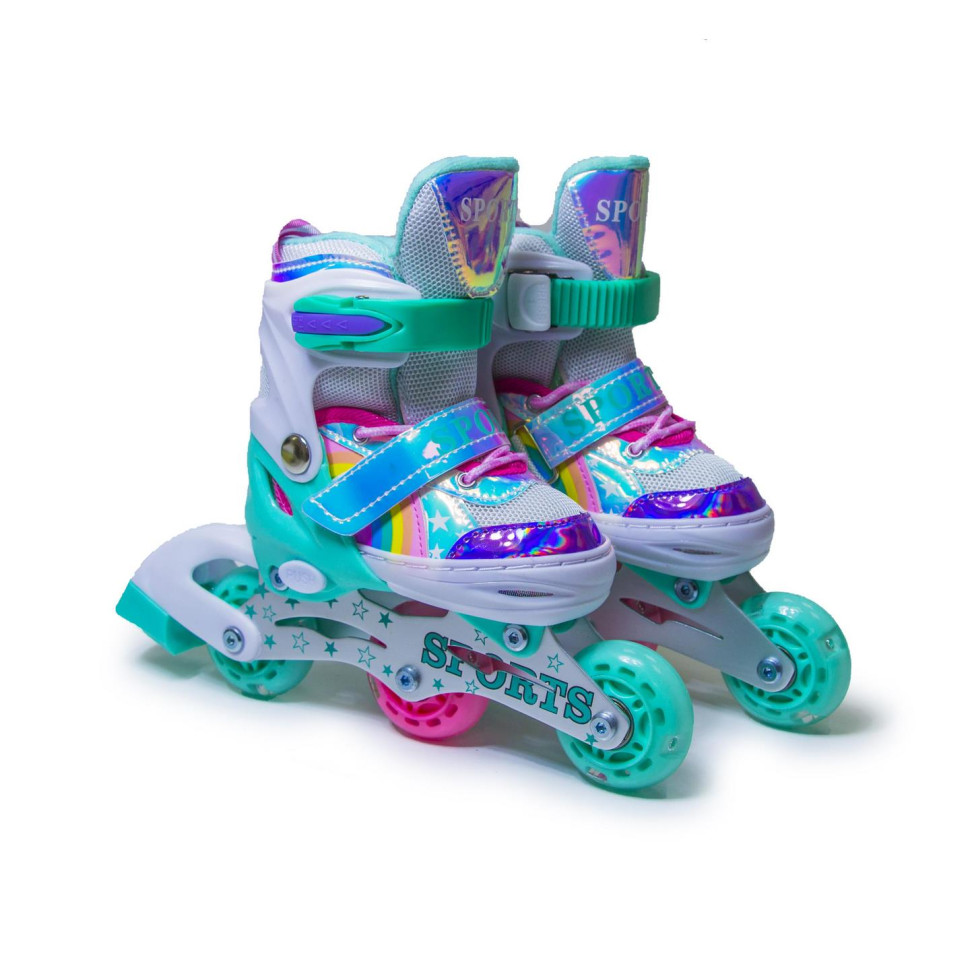 Дитячі розсувні ролики Scale Sports 858259839 райдужний тиффані, розмір 26-29