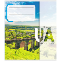 Тетрадь ученическая "Природа Украины" Leader 012-520149L-2 в линию, 12 листов