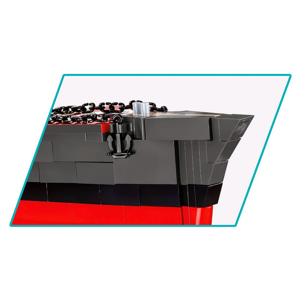 Конструктор боевой корабль Линкор Бисмарк COBI COBI-4841, 2880 деталей 1:300