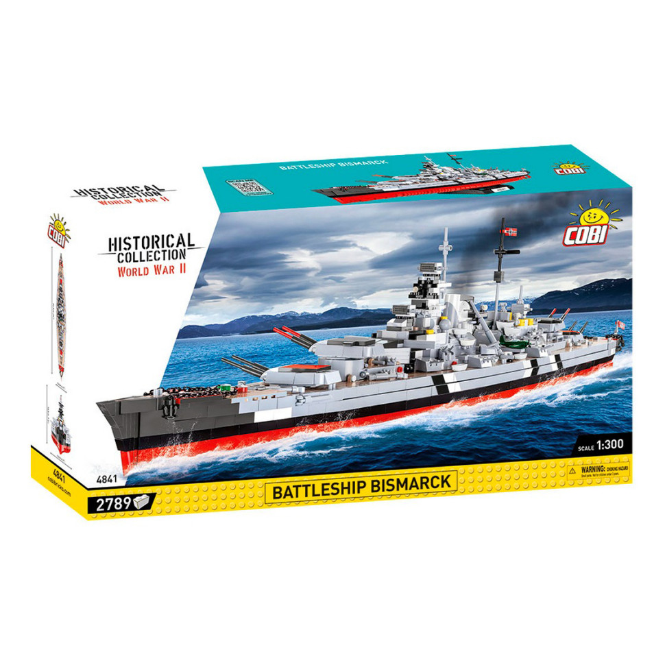 Конструктор боевой корабль Линкор Бисмарк COBI COBI-4841, 2880 деталей 1:300