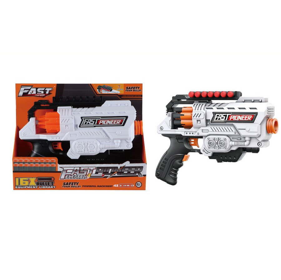 Дитячий пістолет барабанного типу Blaster BIG529, 16 м'яких куль
