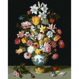 Картина за номерами "Квіткова симфонія" © Ambrosius Bosschaert de Oude Ідейка KHO3210, 40х50 см