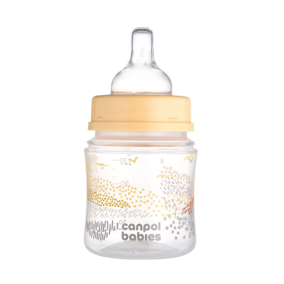 Бутылочка антиколиковая с широким отверстием Easystart Mountains Canpol babies 35/242_bei 120 мл