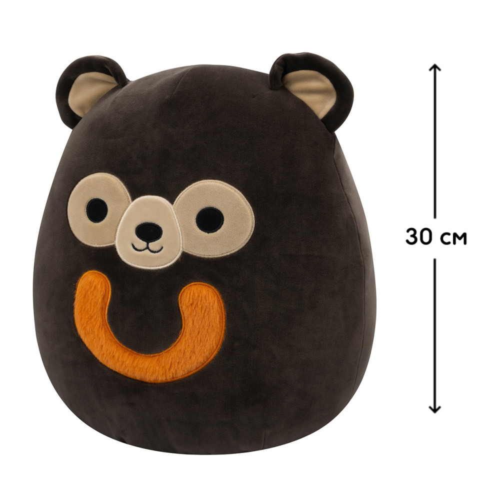 Дитяча м'яка іграшка БУРИЙ ВЕДМІДЬ МАЛТІЗ Squishmallows SQCR06671, 30 см