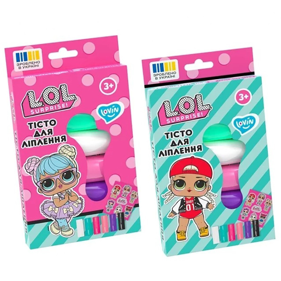 Набор для лепки с тестом L.O.L. Surprise! Lovin LOL41245 в стиках 6 цветов