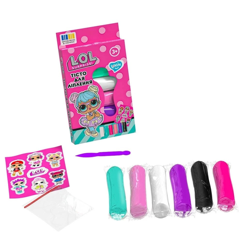 Набор для лепки с тестом L.O.L. Surprise! Lovin LOL41245 в стиках 6 цветов