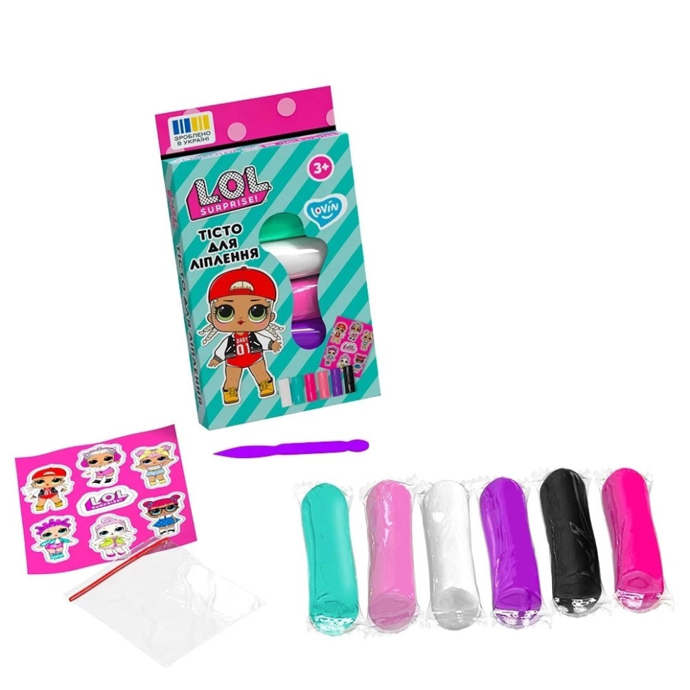 Набор для лепки с тестом L.O.L. Surprise! Lovin LOL41245 в стиках 6 цветов