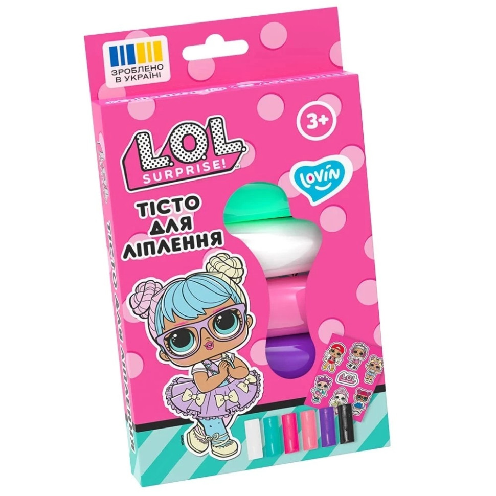 Набор для лепки с тестом L.O.L. Surprise! Lovin LOL41245 в стиках 6 цветов