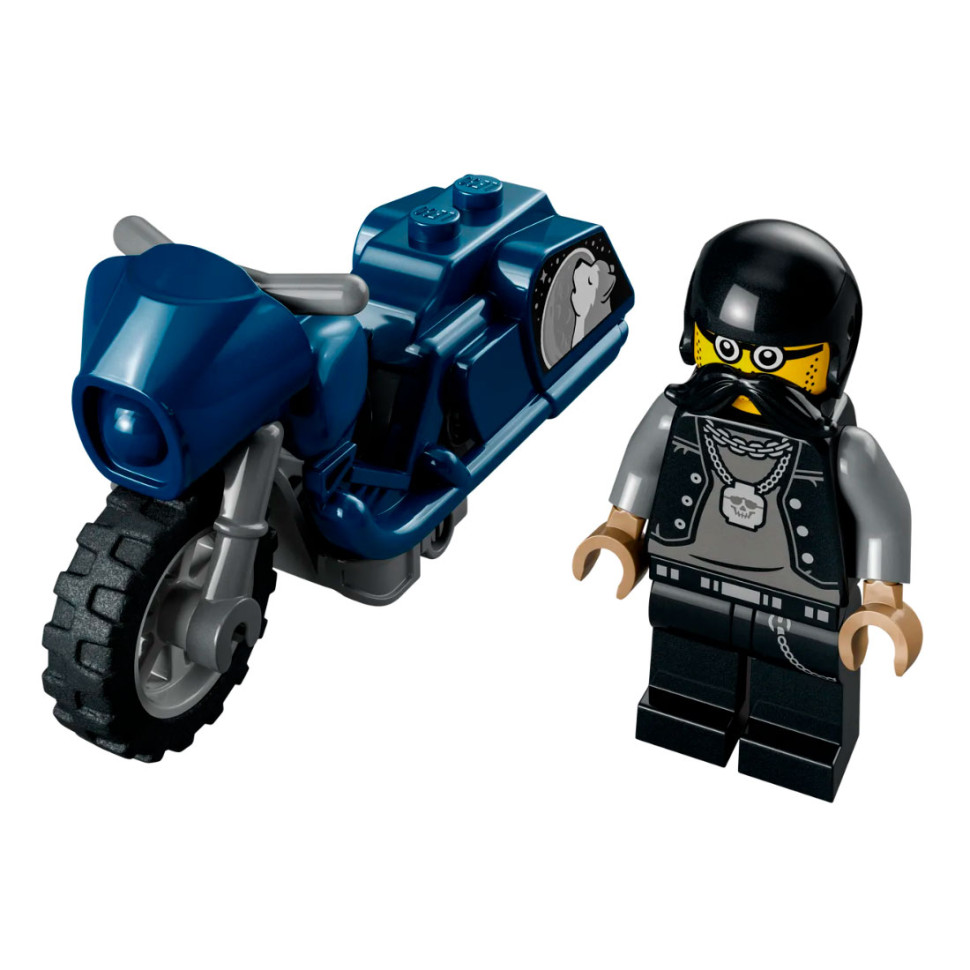 Конструктор Туристичний трюковий мотоцикл City Stuntz LEGO 60331, 10 деталей