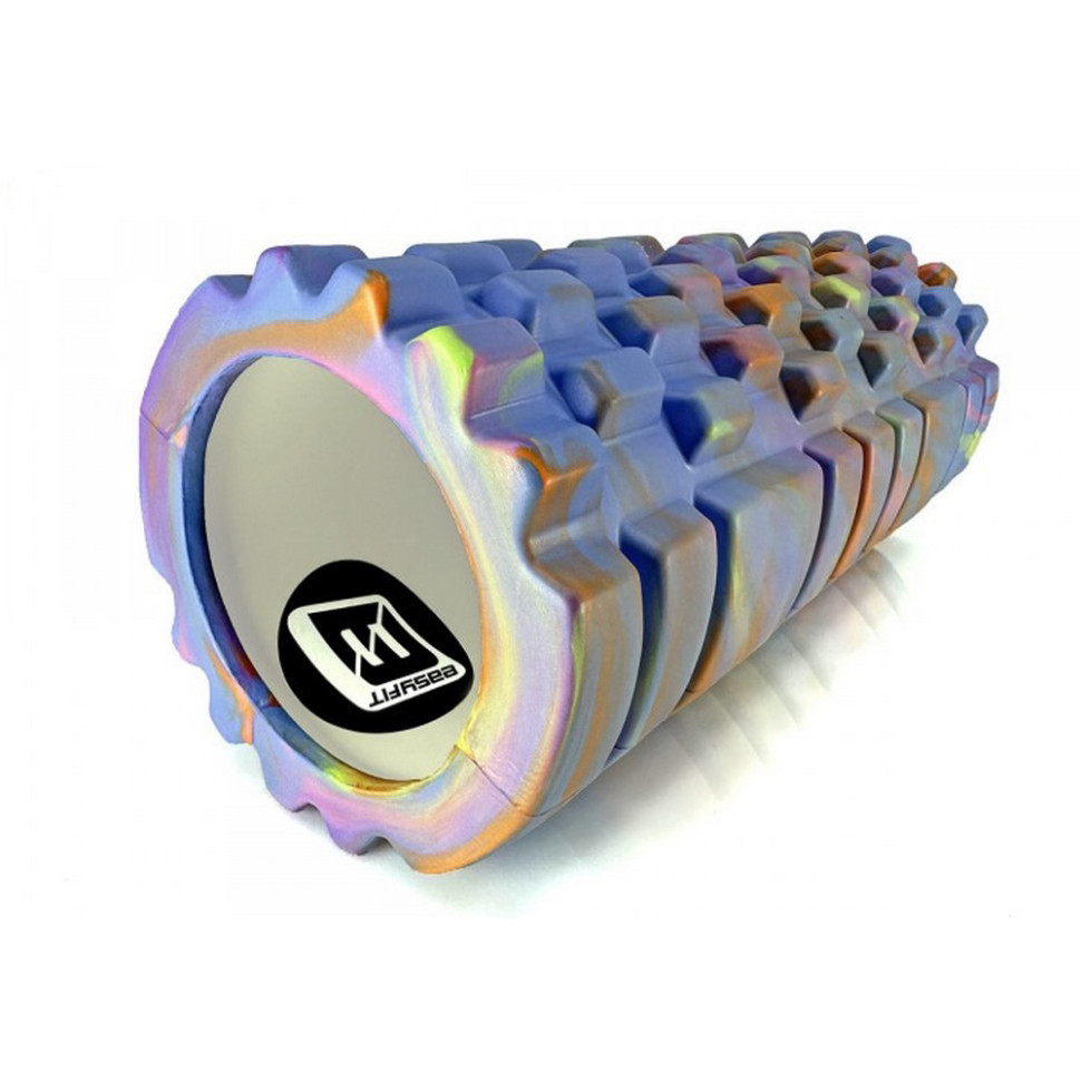 Масажний ролик Grid Roller v.1.1 EasyFit EF-2021-Bl 33 см, Multi Синій