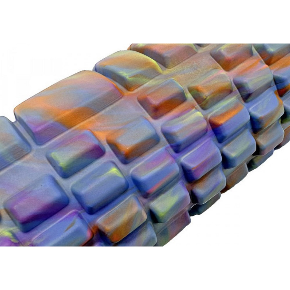 Масажний ролик Grid Roller v.1.1 EasyFit EF-2021-Bl 33 см, Multi Синій