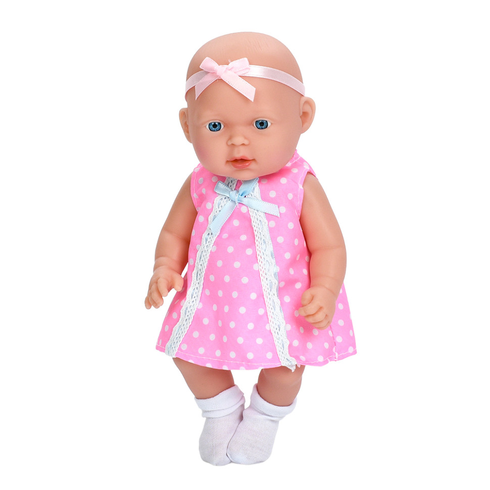 Интерактивная игрушка Пупс Limo Toy 225-B-E(Pink-2) со звуком, высота 26 см