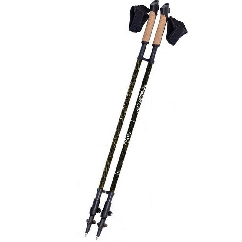 Палки для скандинавской ходьбы 9105 Sisu PowerPlay PP_9105_SISU, Black/Gold 80 x 135 см (пара)