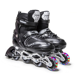 Дитячі розсувні ролики Happy Bambi 692937574 Black XL, розмір 43-46