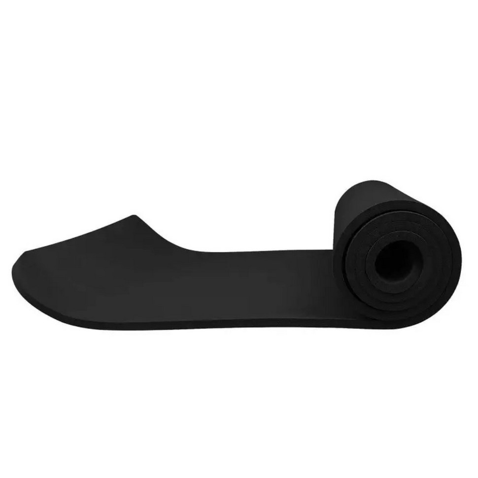 Килимок (мат) для йоги та фітнесу Springos YG0029 Black, NBR 1.5 см 