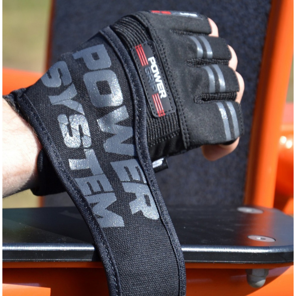 Рукавички для фітнесу PS-2800 Power Grip Power System PS-2800_XXL_Black Black, XXL