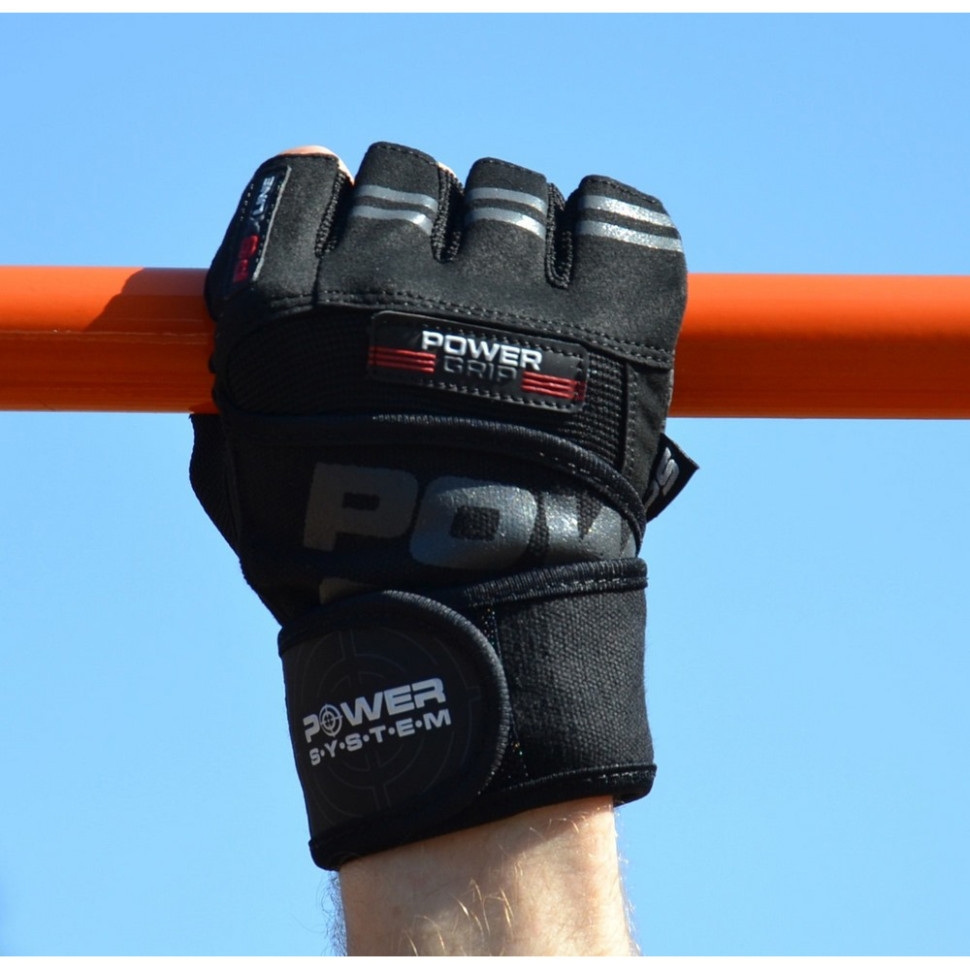 Рукавички для фітнесу PS-2800 Power Grip Power System PS-2800_XXL_Black Black, XXL
