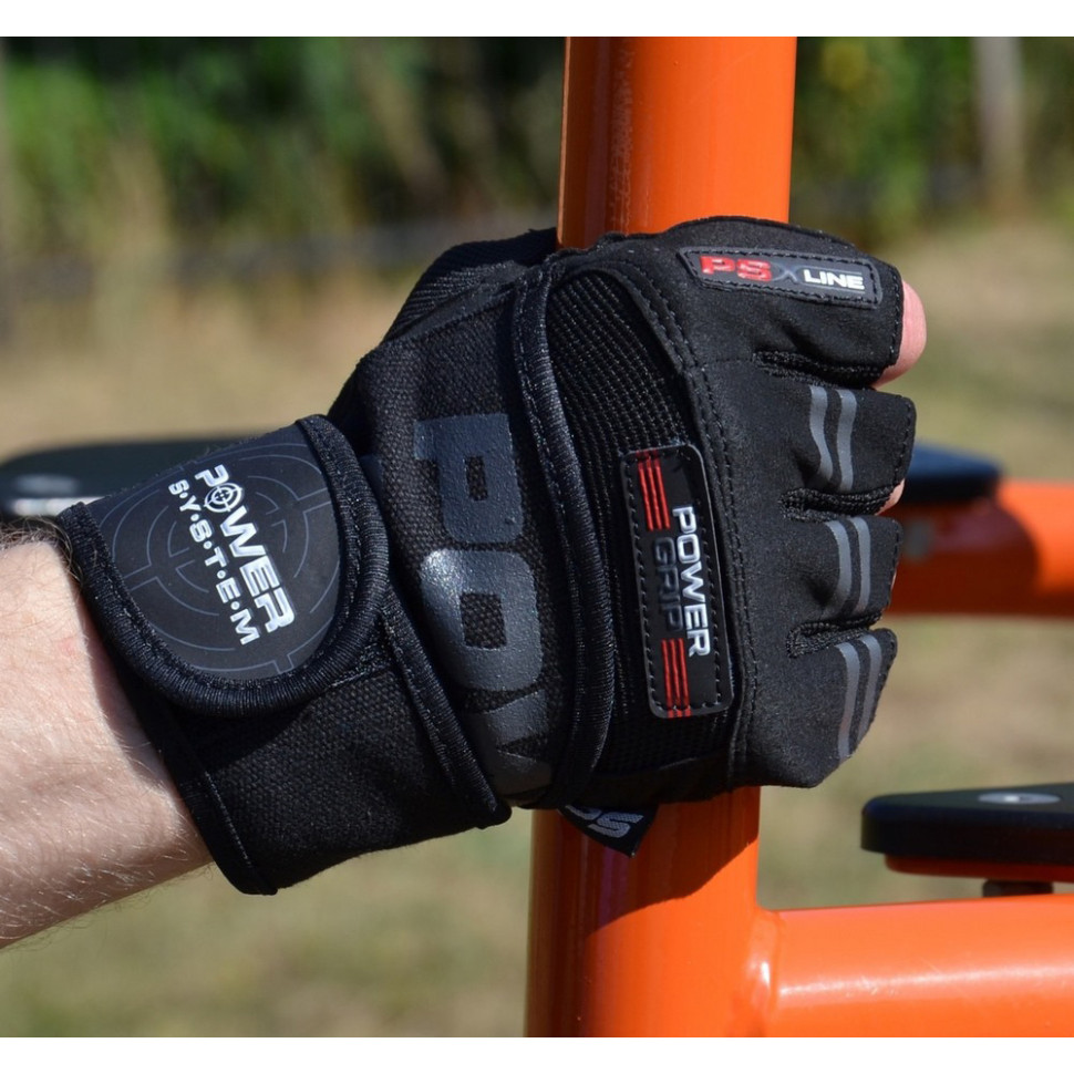 Рукавички для фітнесу PS-2800 Power Grip Power System PS-2800_XXL_Black Black, XXL