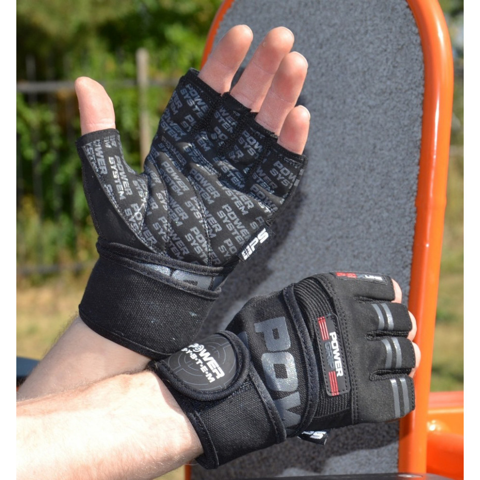 Рукавички для фітнесу PS-2800 Power Grip Power System PS-2800_XXL_Black Black, XXL