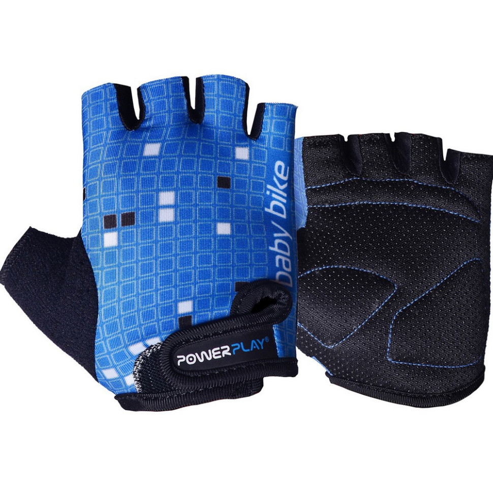 Велорукавички PowerPlay 5451_XS_Blue-White, Синьо-білі, XS