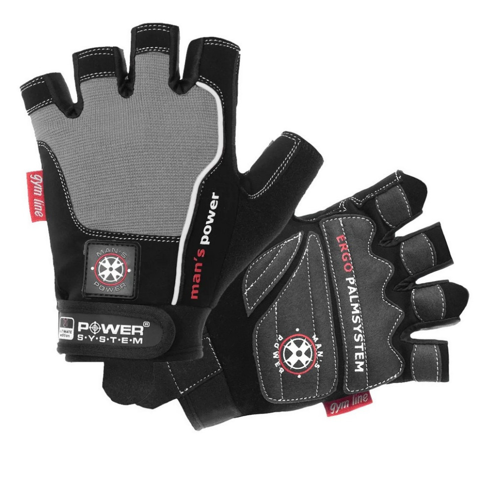 Перчатки для фитнеса Man's Power Power System PS-2580_L_Black-grey, L