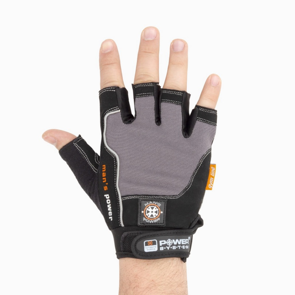 Перчатки для фитнеса Man's Power Power System PS-2580_L_Black-grey, L