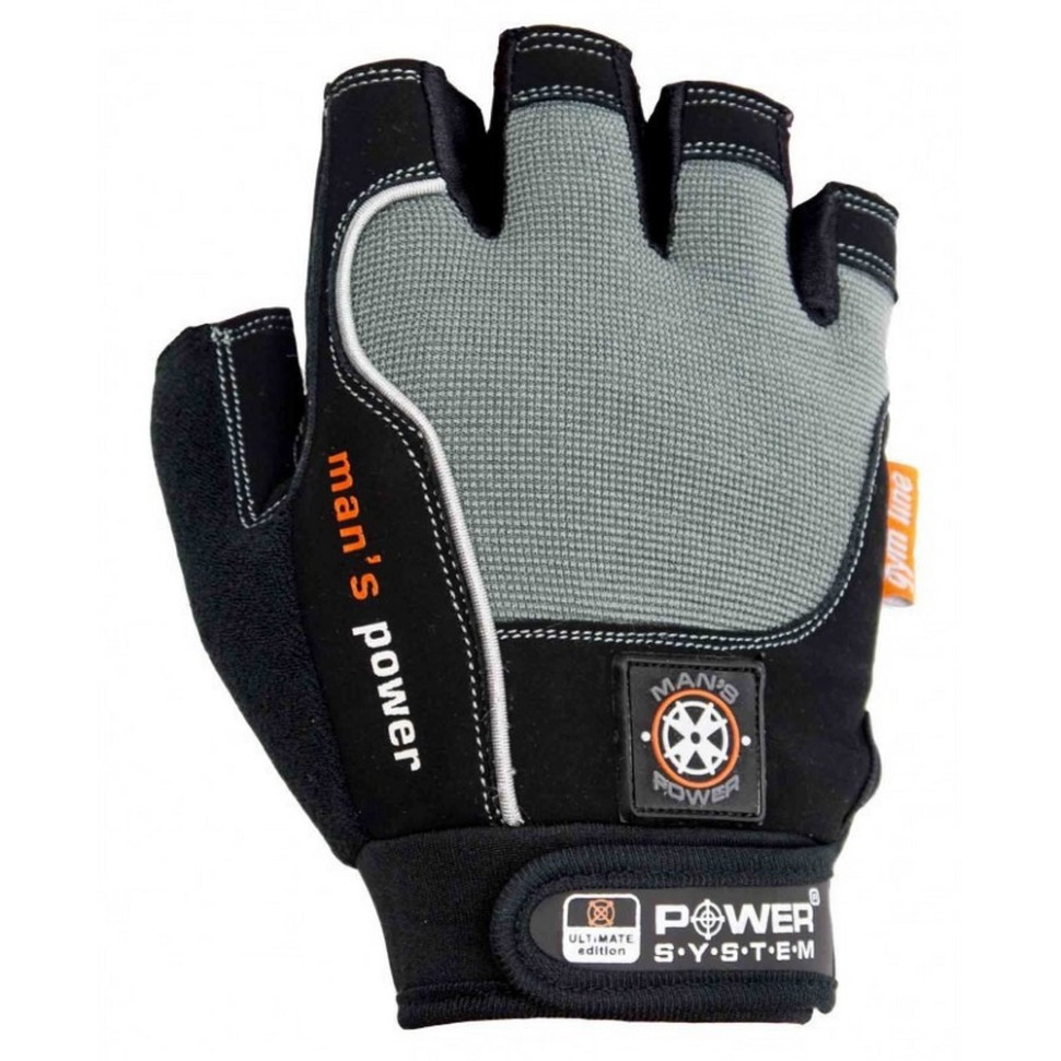 Перчатки для фитнеса Man's Power Power System PS-2580_L_Black-grey, L