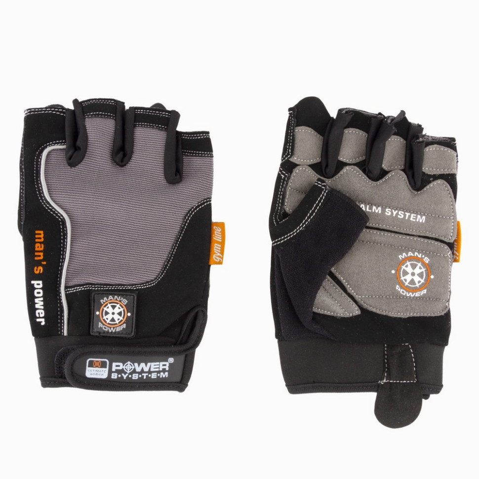 Перчатки для фитнеса Man's Power Power System PS-2580_L_Black-grey, L