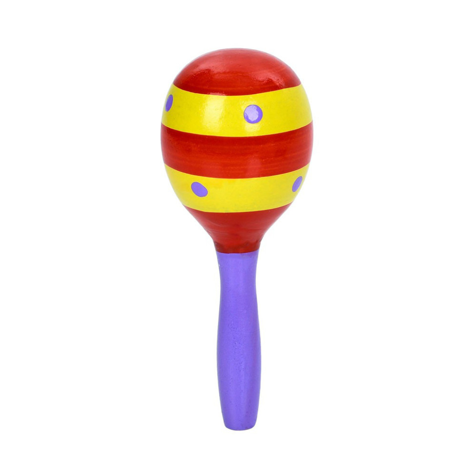 Дитяча дерев'яна іграшка Маракас Bambi MD 0361-1 розмір 12,5 см