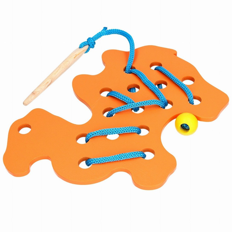 Дитяча дерев'яна шнурівка 