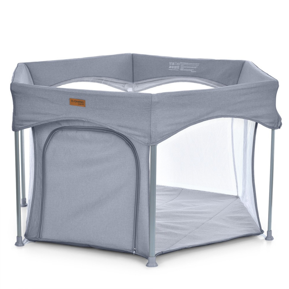 Дитячий манеж SWIFT 6 El Camino ME 1195 Gray 145х117х74 см