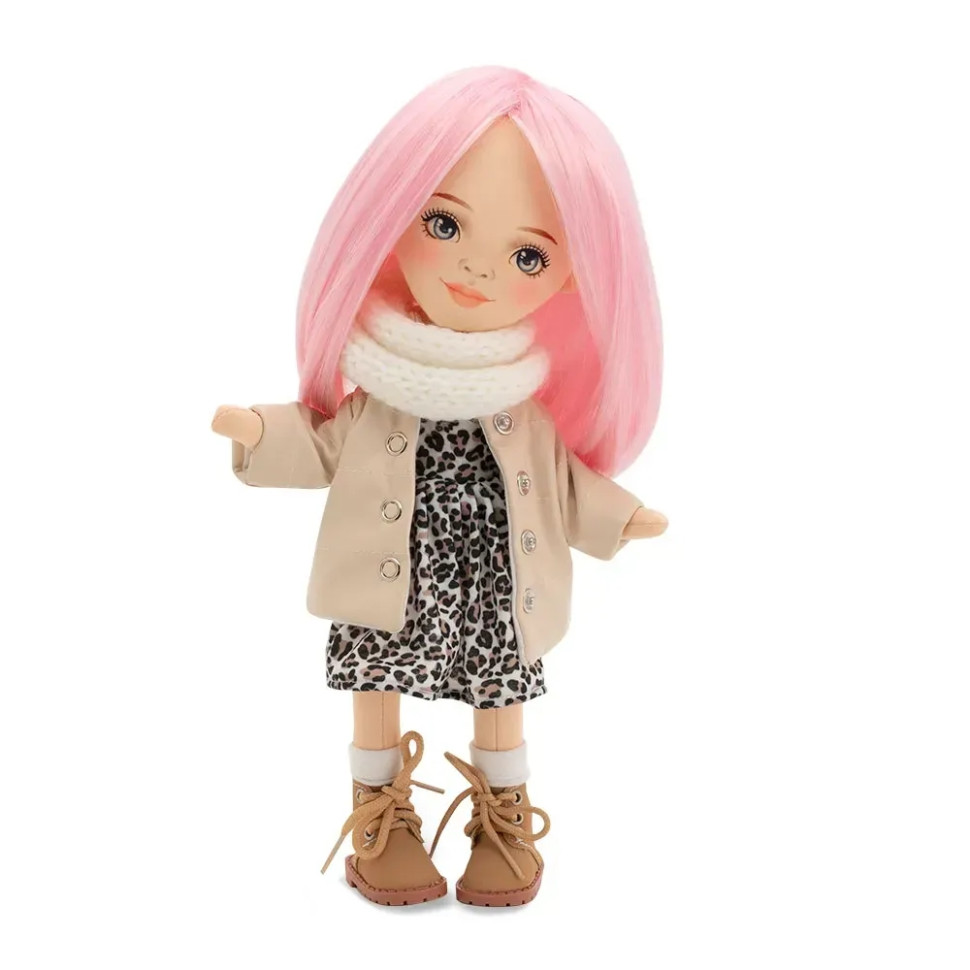 Детская мягкая кукла Билли ORANGE Sweet Sisters SS06-12 в кожаном пуховике