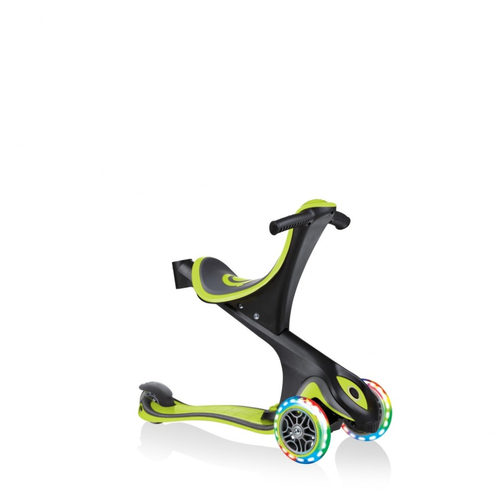 Самокат серії EVO COMFORT LIGHTS GLOBBER 459-106, 5 в 1 зелений, колеса світяться