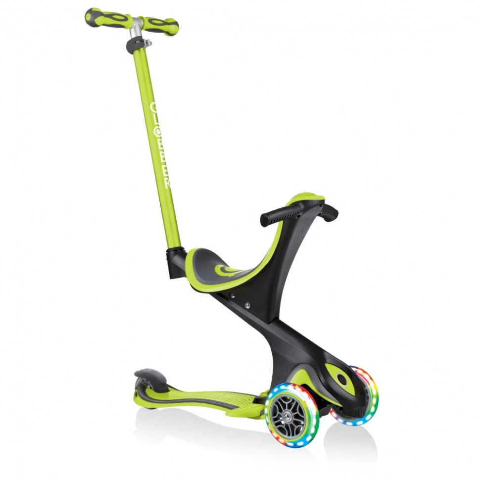 Самокат серії EVO COMFORT LIGHTS GLOBBER 459-106, 5 в 1 зелений, колеса світяться