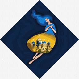 Картина по номерам "Берегиня Владимирская" Идейка KHO4913, 30х30 см