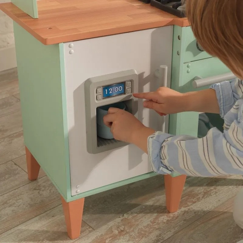 Дитяча кухня Mid-Century Modern KidKraft 53432 з системою легкого збирання EZ Kraft Assembly