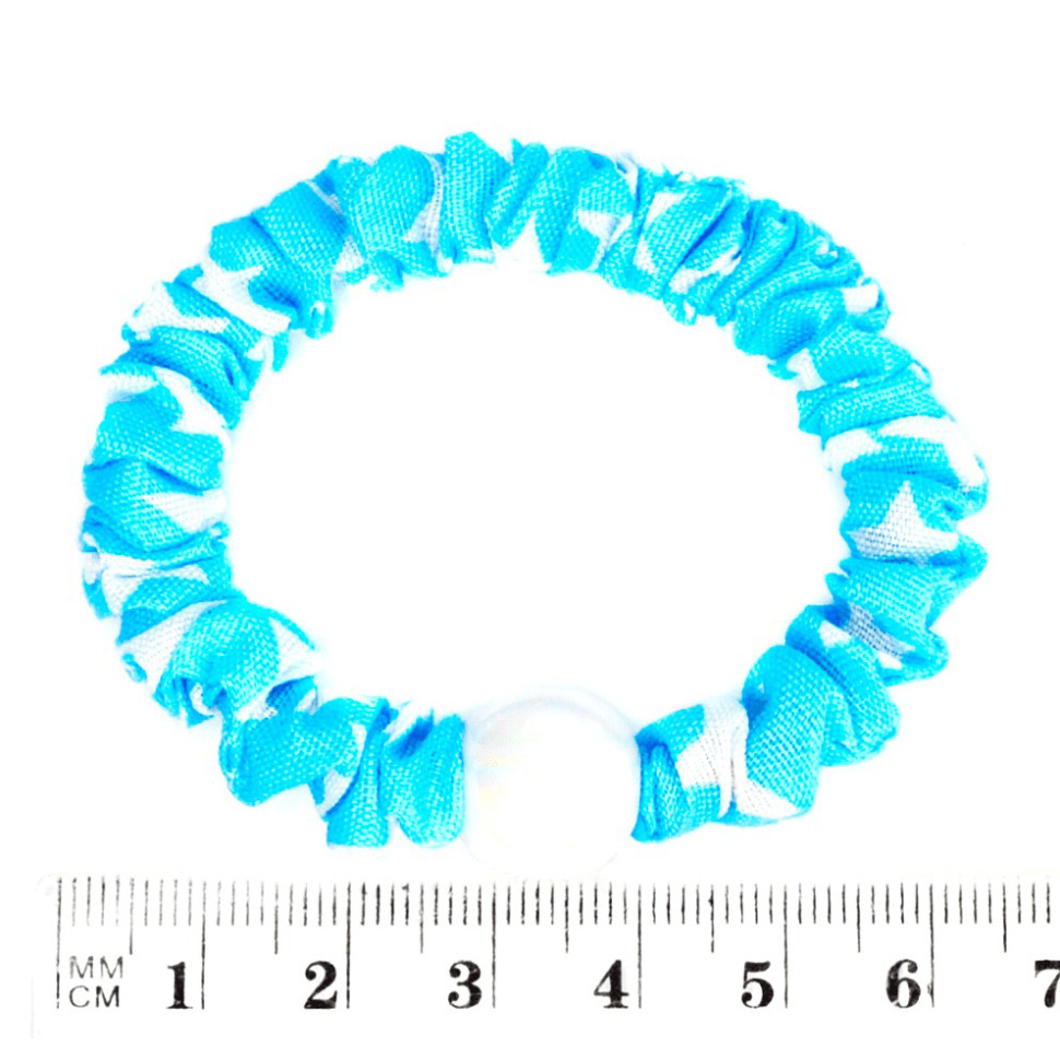 Набір резинок для волосся La-beauty 0303-1075 різнокольорові, 20 штук, з намистиною